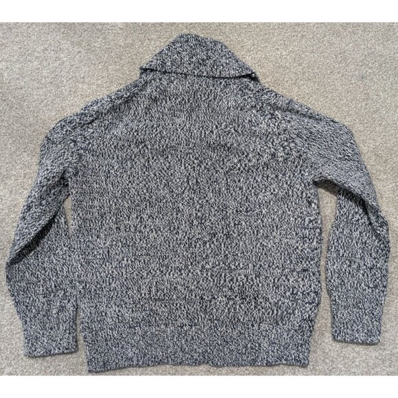 JCrew Crewcuts Boys Shawl Collar Cardigan Small 6-7 Sweater Cotton Blue White - Picture 8 of 11